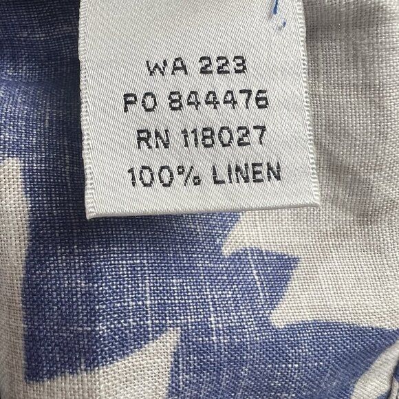 BODEN 100% Linen Blue Floral 3/4 Sleeve Tunic Knee Length Dress Size‎ UK 8 US 4 - Picture 9 of 14